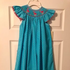 Girl’s Smocked Dress by Kelly’s Kids Size 6x